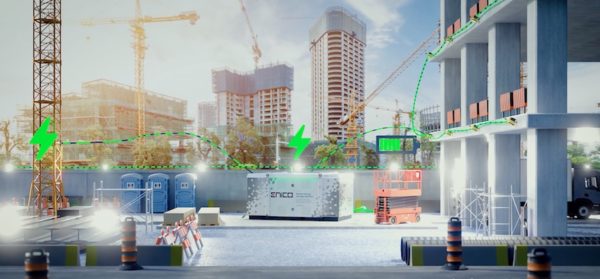 Energy Storage Enables Carbon-Neutral Construction